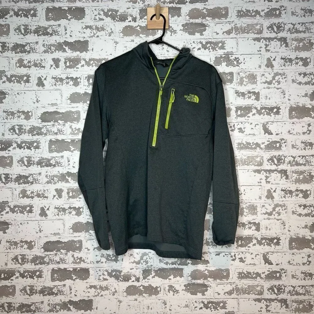 The north face | mens green quarter zip pullover